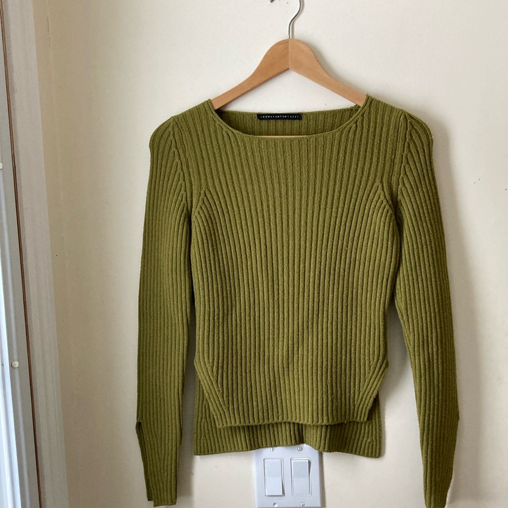 Lorena Antoniazzi  green sweater, size small
